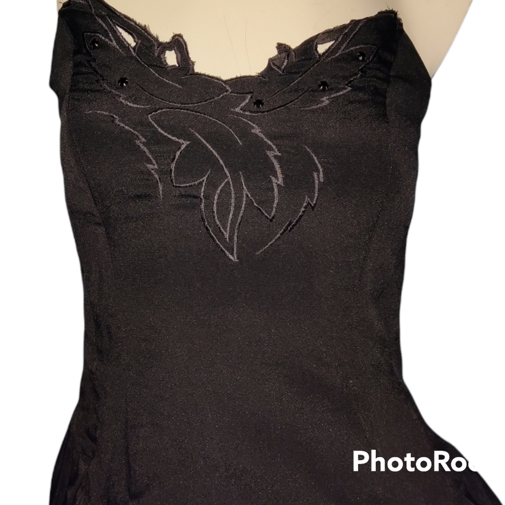1980's Vintage Strapless Cocktail Dress - Picture 5 of 7
